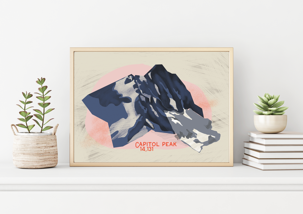 14er Mountain Illustrations — Lindsay Jones